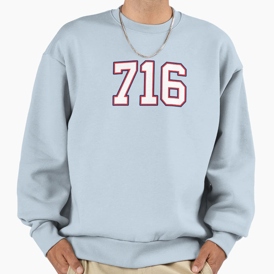 Bills 716 Home Sweatshirt - Unique Graphic Men Women - T-Shirt, Sweatshirt, Hoodie