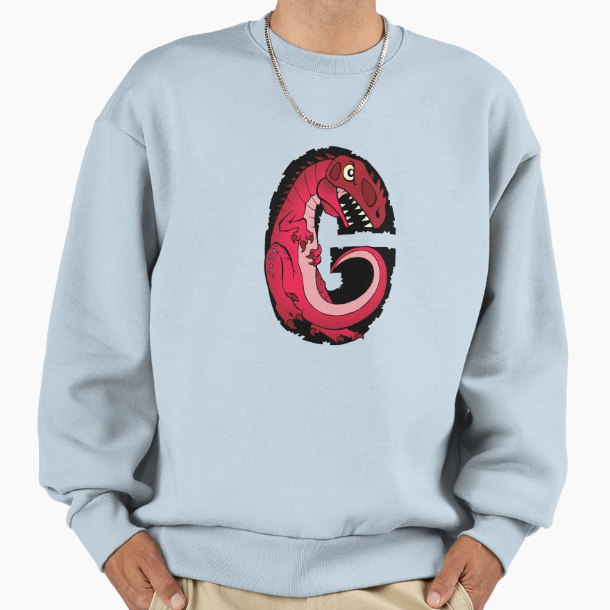 Letter G Giganotosaurus Sweatshirt - Custom Art Print for Adults - T-Shirt, Sweatshirt, Hoodie