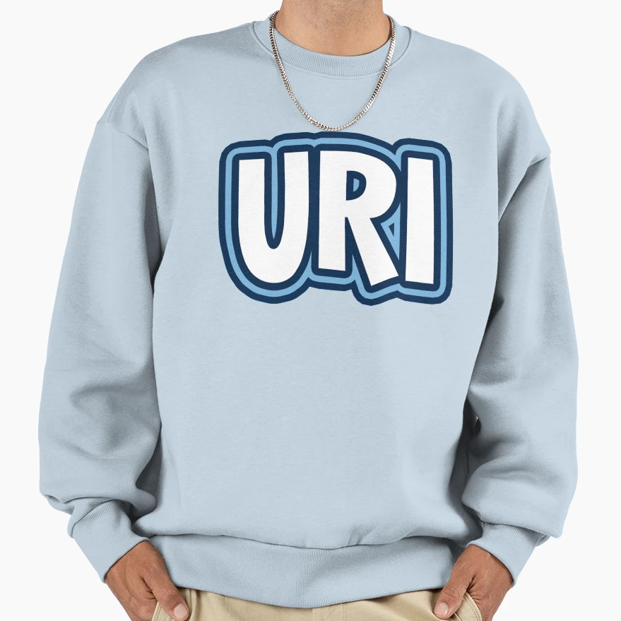 Uri University Rhode Island Sweatshirt - Minimalist Print for Adults - T-Shirt, Sweatshirt, Hoodie