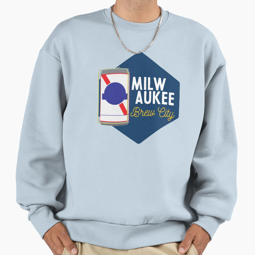 Milwaukee Brew City Sweatshirt - Graphic Print Unisex - T-Shirt, Sweatshirt, Hoodie