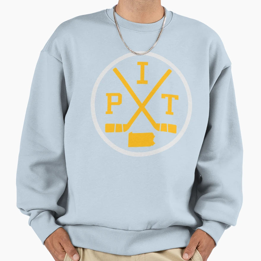 Pittsburgh Hockey Emblem Pit Sweatshirt - Streetwear Style Unisex - T-Shirt, Sweatshirt, Hoodie