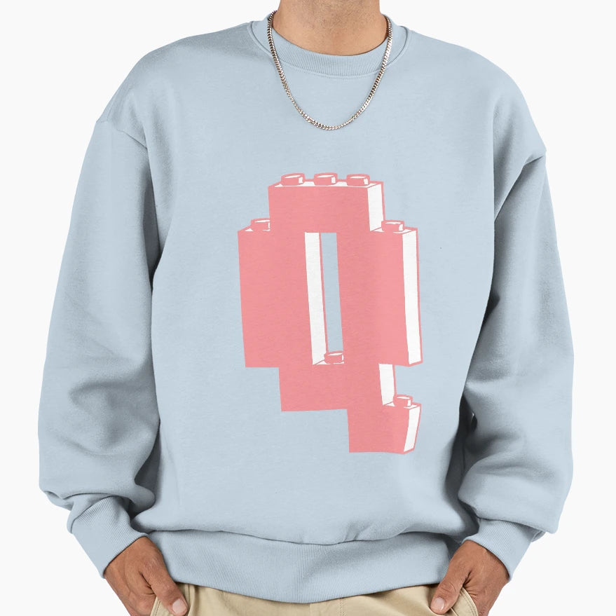 Letter Q Sweatshirt - Custom Art Print Men Women - T-Shirt, Sweatshirt, Hoodie