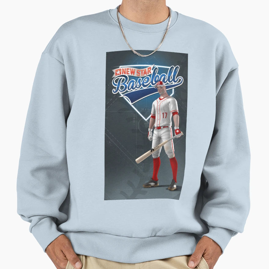 New Star Baseball Player 1 Sweatshirt - Novelty Apparel for Adults - T-Shirt, Sweatshirt, Hoodie