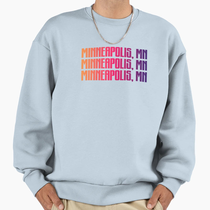Minneapolis Mn Sweatshirt - Novelty Apparel Unisex - T-Shirt, Sweatshirt, Hoodie
