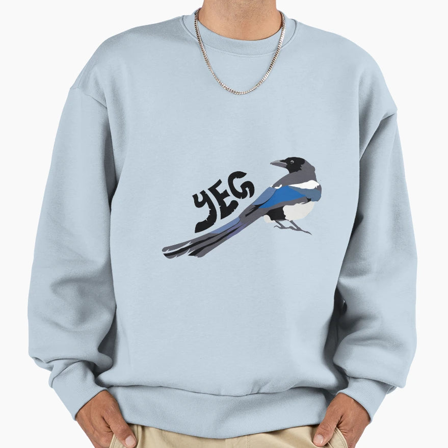 Yeg Magpie Sweatshirt - Aesthetic Graphic for Adults - T-Shirt, Sweatshirt, Hoodie