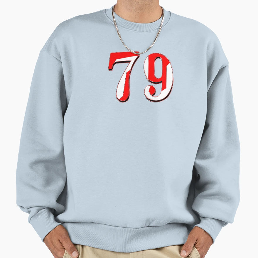 Number Seventy Nine Digit 79 Order Sweatshirt - Graphic Print Men Women - T-Shirt, Sweatshirt, Hoodie