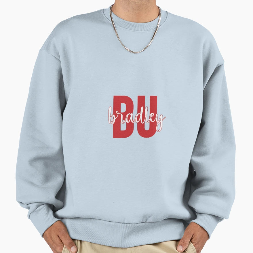 Bradley University Sweatshirt - Fun Novelty Design for Adults - T-Shirt, Sweatshirt, Hoodie