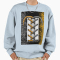 Laced Splatter Yellow Grey Sweatshirt - Aesthetic Graphic Men Women - T-Shirt, Sweatshirt, Hoodie