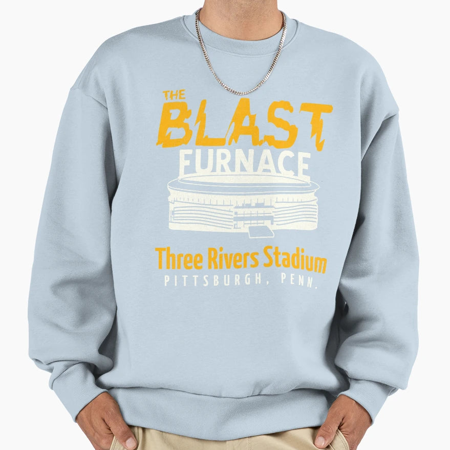 Blast Furnace Three Rivers Sweatshirt - Fun Novelty Design for Adults - T-Shirt, Sweatshirt, Hoodie