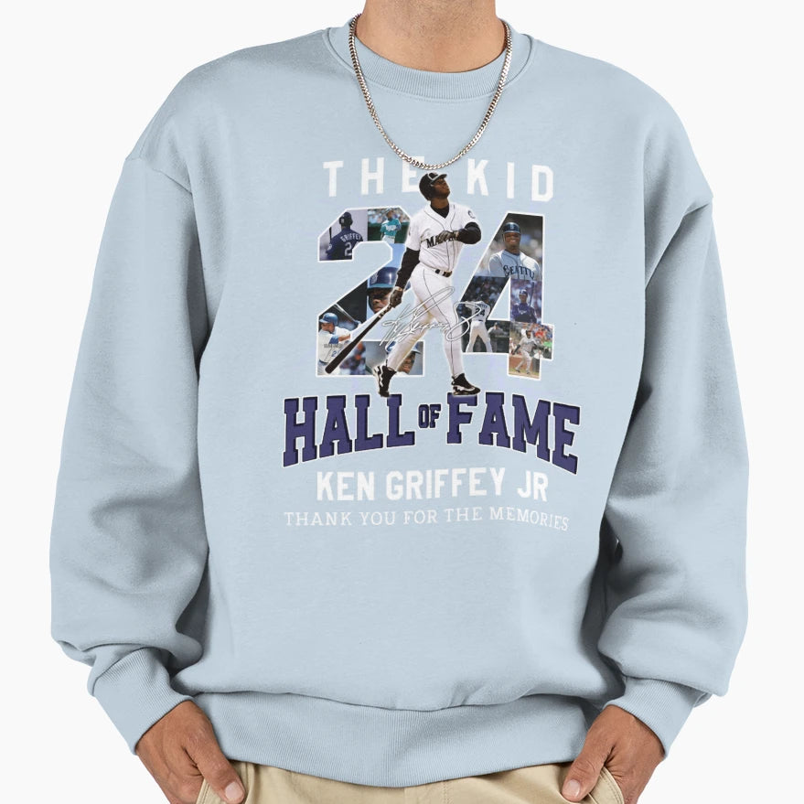Ken Grifey Jr 24 Sweatshirt - Minimalist Print for Adults - T-Shirt, Sweatshirt, Hoodie