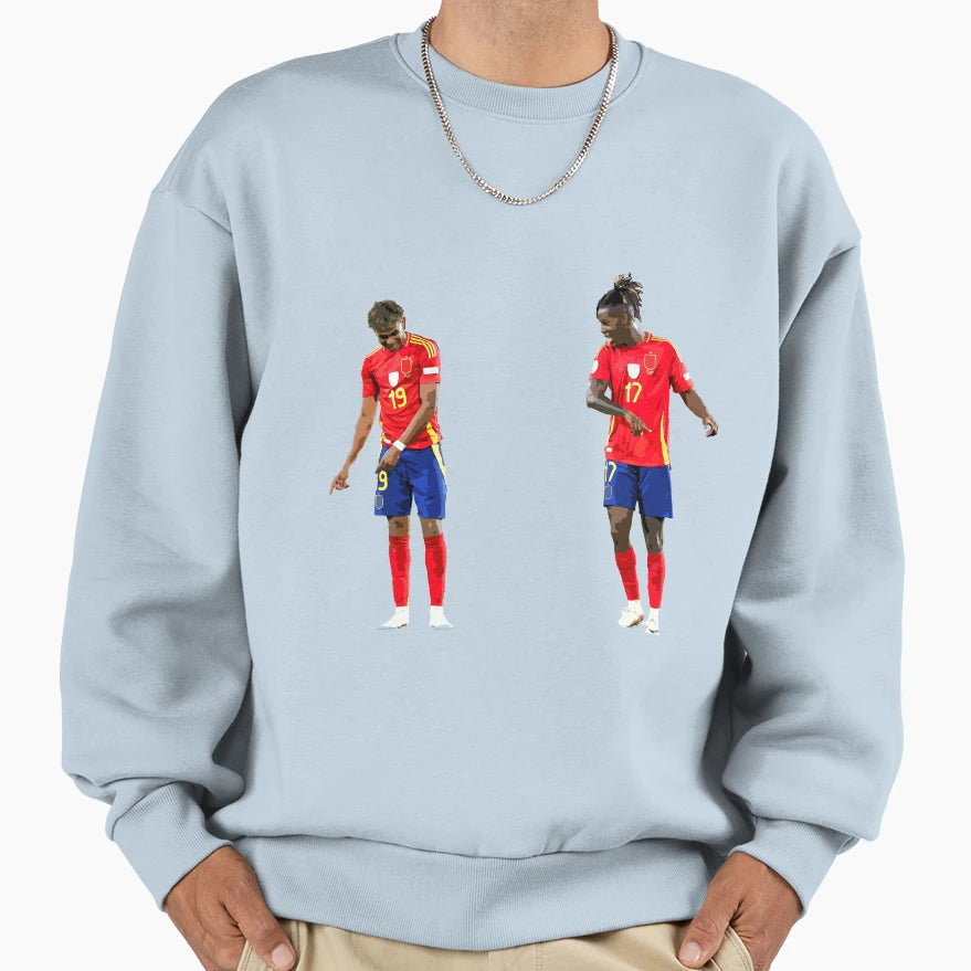 Lamine Yamal Nico Williams Sweatshirt - Novelty Apparel Unisex - T-Shirt, Sweatshirt, Hoodie