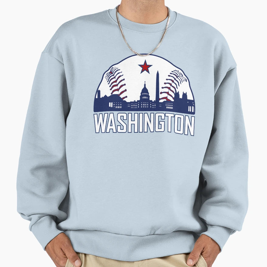 Wahington Baseball Sweatshirt - Unique Graphic Unisex - T-Shirt, Sweatshirt, Hoodie