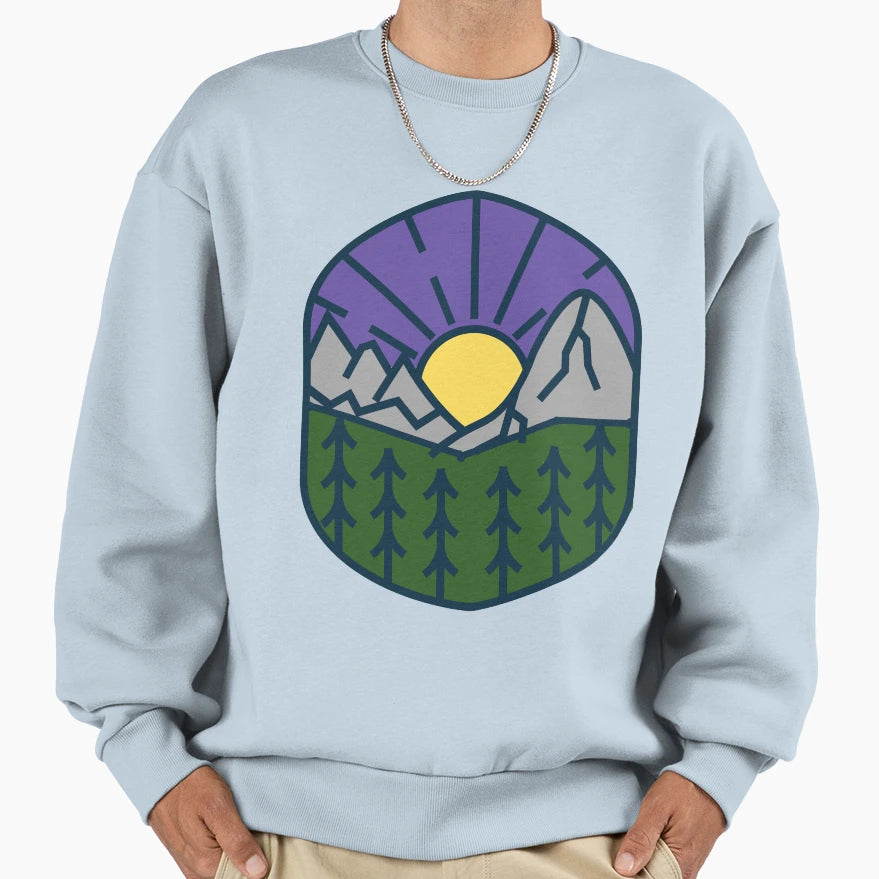 Outdoors Badge Sweatshirt - Fun Novelty Design Unisex - T-Shirt, Sweatshirt, Hoodie