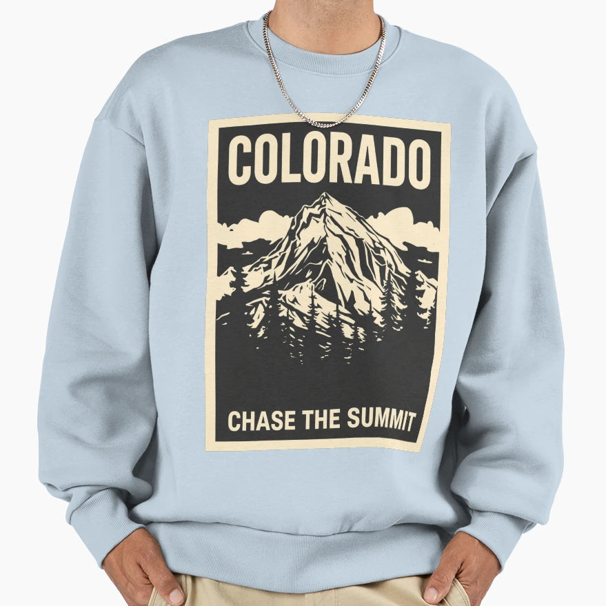 Colorado Chase Summit Sweatshirt - Fun Novelty Design for Adults - T-Shirt, Sweatshirt, Hoodie