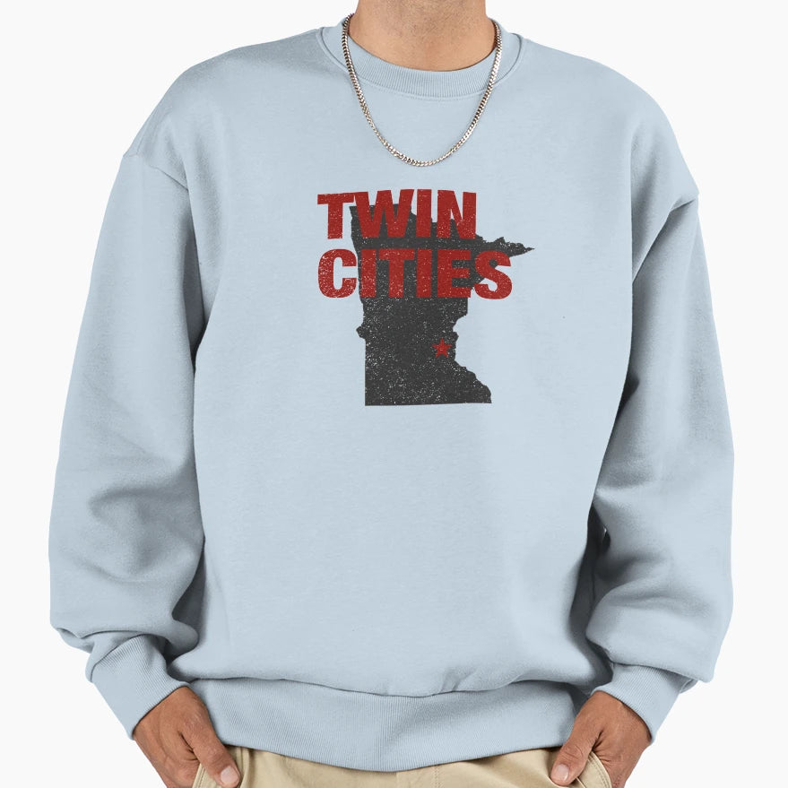 Twin Cities Minnesota Sweatshirt - Graphic Print Unisex - T-Shirt, Sweatshirt, Hoodie