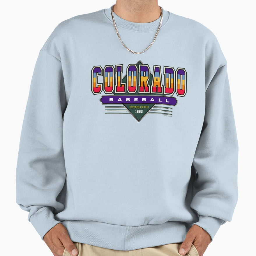 Colorado Baseball Rockies Inspired 90S Sweatshirt - Unique Graphic Unisex - T-Shirt, Sweatshirt, Hoodie