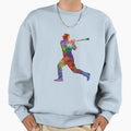 Baseball Player Hitting Ball Sweatshirt - Novelty Apparel for Adults - T-Shirt, Sweatshirt, Hoodie