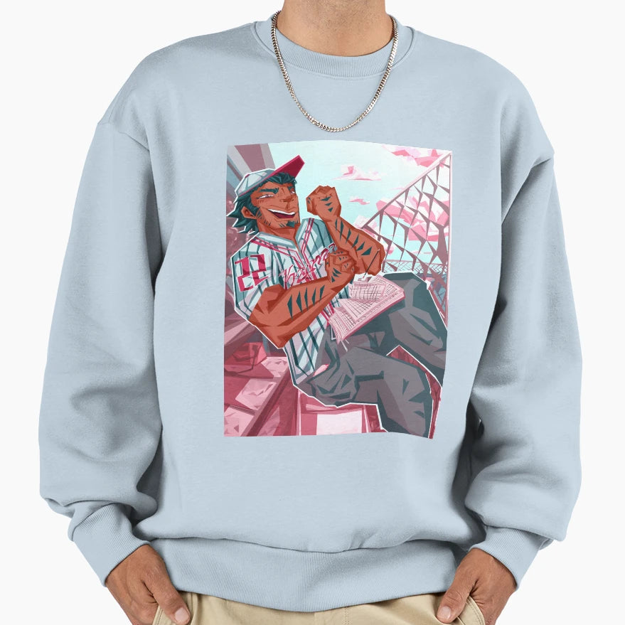 Nekomaru Nidai Baseball Sweatshirt - Novelty Apparel for Adults - T-Shirt, Sweatshirt, Hoodie