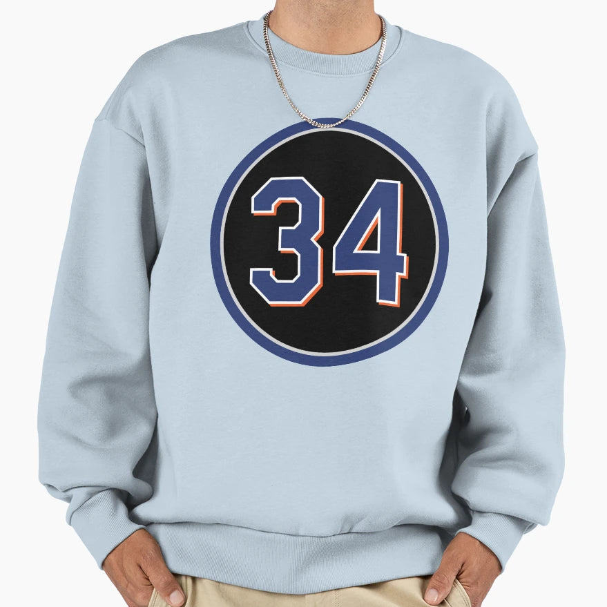Noah Syndergaard 34 Jersey Number Sweatshirt - Minimalist Print Men Women - T-Shirt, Sweatshirt, Hoodie