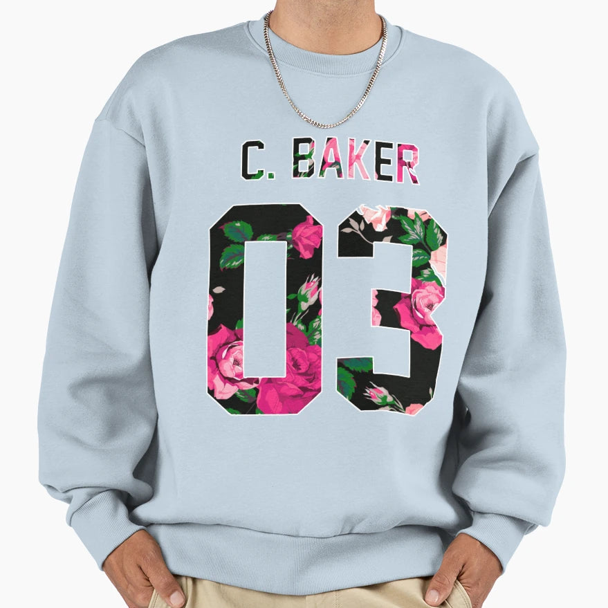Cash Baker Colorful Flowers 3 Sweatshirt - Trendy Graphic Unisex - T-Shirt, Sweatshirt, Hoodie