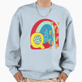 Letter Q Rainbows And Dots Sweatshirt - Fun Novelty Design Unisex - T-Shirt, Sweatshirt, Hoodie
