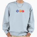 Nyc Subway Sign Sweatshirt - Custom Art Print Unisex - T-Shirt, Sweatshirt, Hoodie
