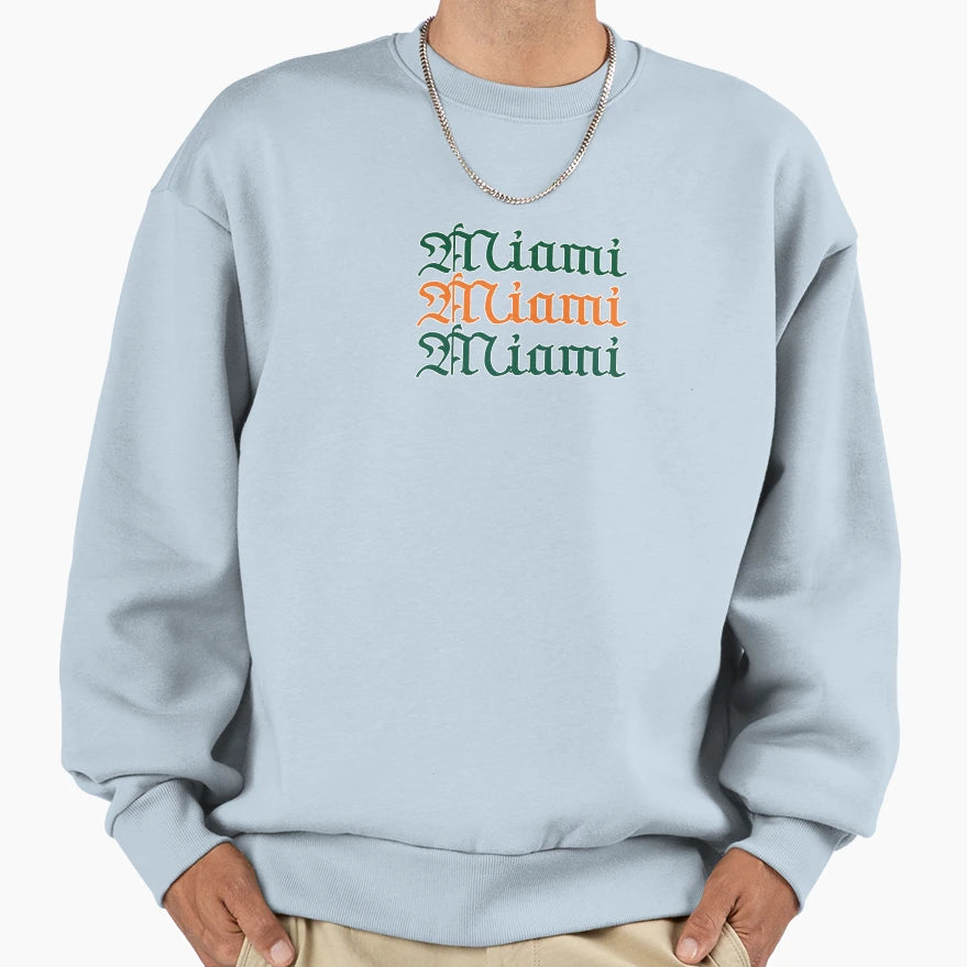 Medieval Miami Sweatshirt - Fun Novelty Design for Adults - T-Shirt, Sweatshirt, Hoodie