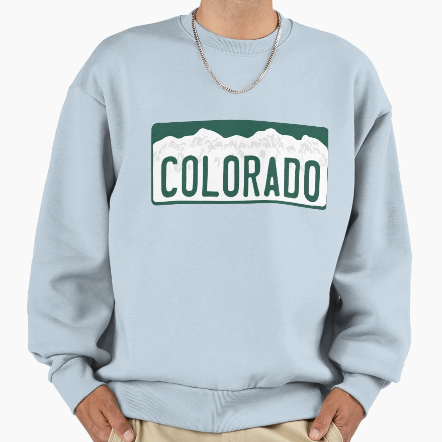 Colorado License Sweatshirt - Fun Novelty Design Unisex - T-Shirt, Sweatshirt, Hoodie
