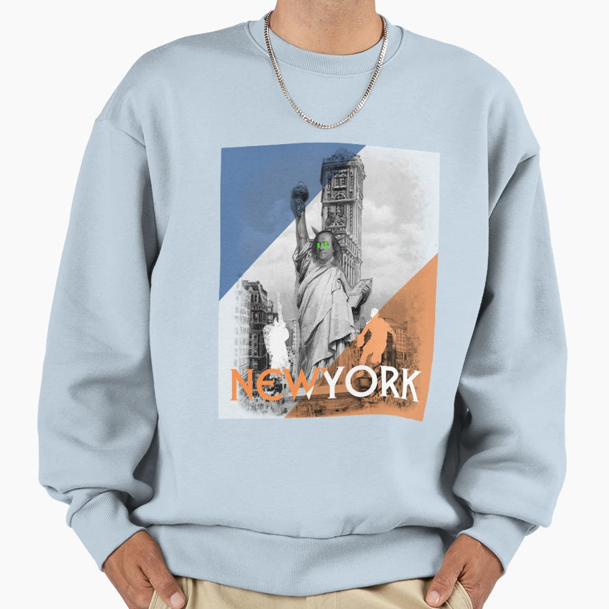 New York Grunge Sweatshirt - Trendy Graphic for Adults - T-Shirt, Sweatshirt, Hoodie