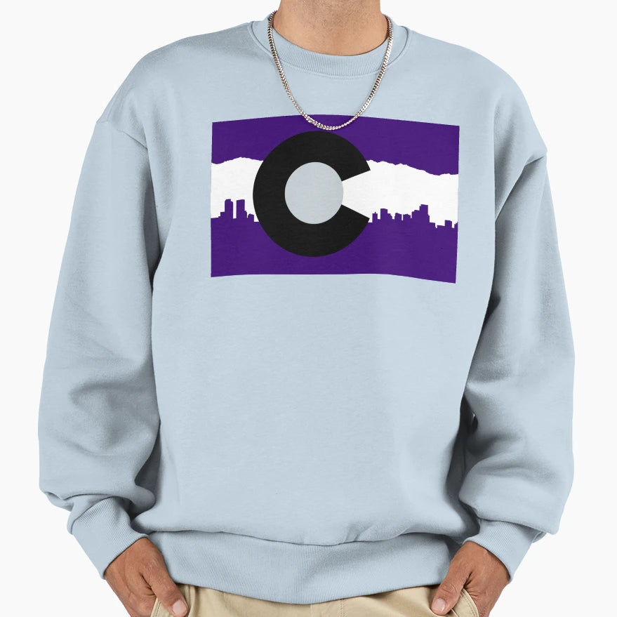 Colorado State Flag Rockies 2 Sweatshirt - Unique Graphic Unisex - T-Shirt, Sweatshirt, Hoodie