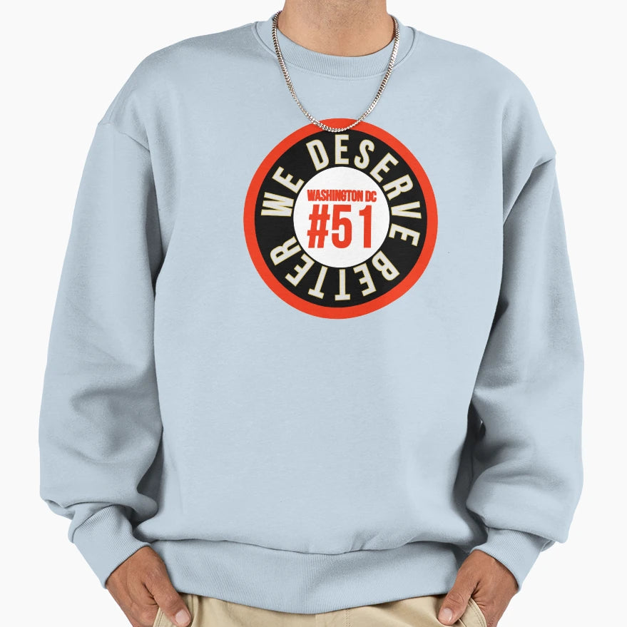 Copy Copy Washington Dc 51St Sweatshirt - Fun Novelty Design for Adults - T-Shirt, Sweatshirt, Hoodie