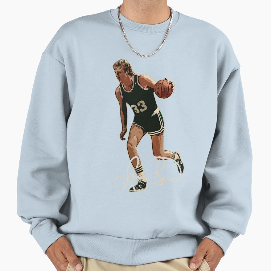 Larry Bird Legend Basketball Sweatshirt - Minimalist Print for Adults - T-Shirt, Sweatshirt, Hoodie