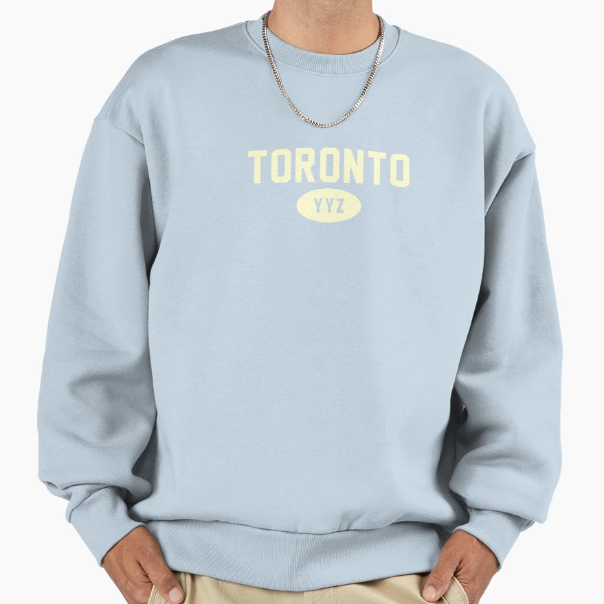 Toronto Yyz Cream Sweatshirt - Graphic Print for Adults - T-Shirt, Sweatshirt, Hoodie