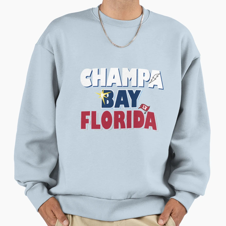 Champa Bay Florida Sweatshirt - Streetwear Style for Adults - T-Shirt, Sweatshirt, Hoodie