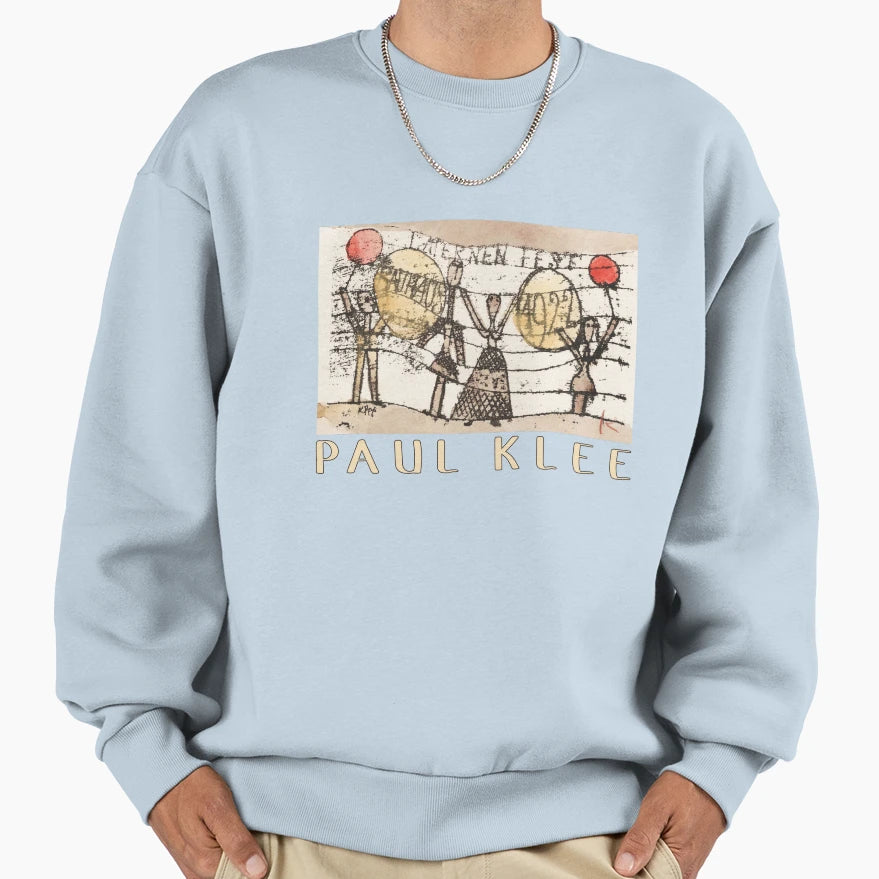 Paul Klees Postcard Sweatshirt - Fun Novelty Design Men Women - T-Shirt, Sweatshirt, Hoodie