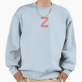 Uppercase Z Red Pixel Block Character Sweatshirt - Aesthetic Graphic Unisex - T-Shirt, Sweatshirt, Hoodie