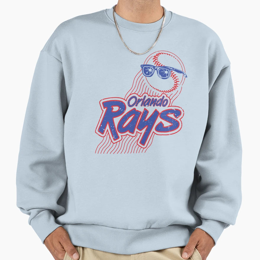Orlando Rays Defunct Baseball Sweatshirt - Casual Everyday Wear for Adults - T-Shirt, Sweatshirt, Hoodie
