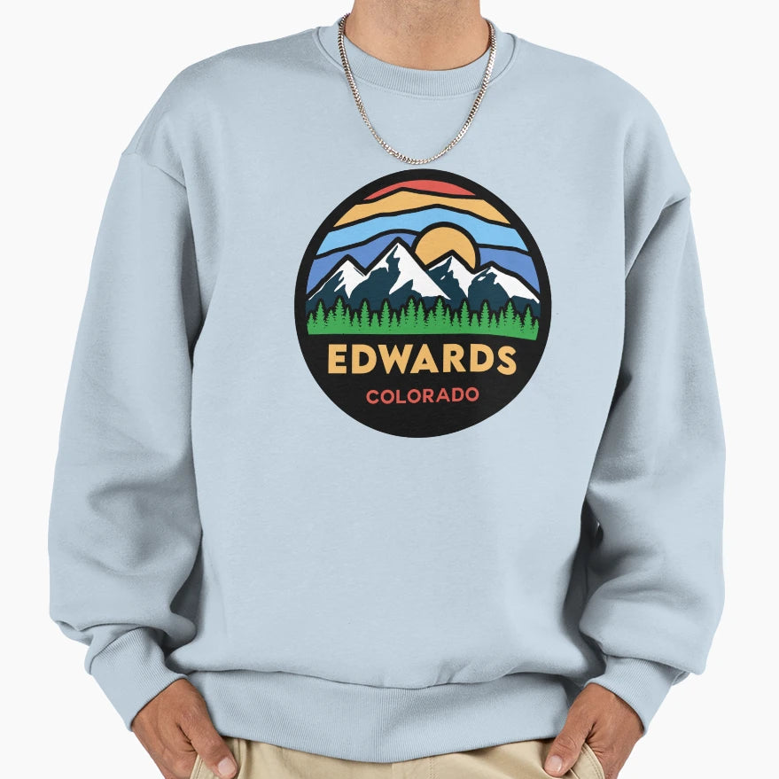 Edwards Colorado Mountain Scene Sweatshirt - Graphic Print for Adults - T-Shirt, Sweatshirt, Hoodie