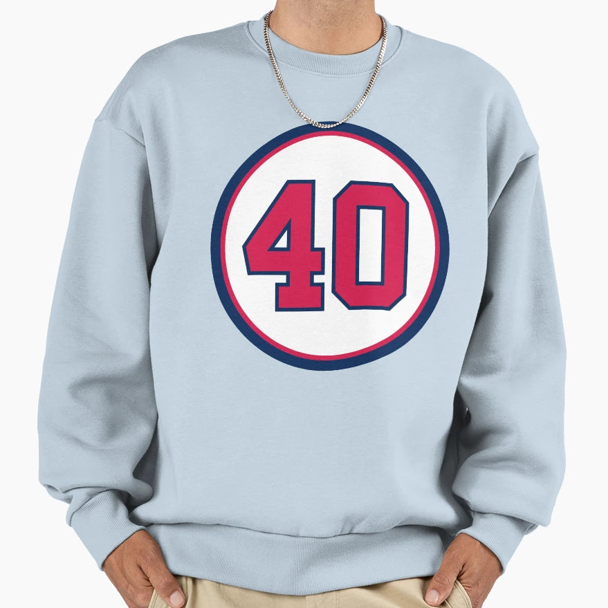 Mike Soroka 40 Jersey Number Sweatshirt - Unique Graphic Unisex - T-Shirt, Sweatshirt, Hoodie
