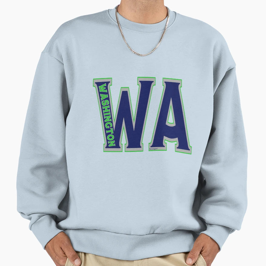 Abbreviated Washington Sweatshirt - Custom Art Print Unisex - T-Shirt, Sweatshirt, Hoodie