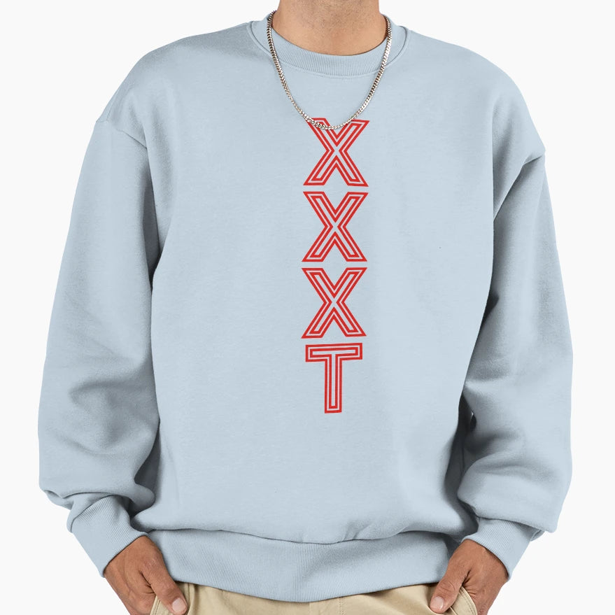 Bold Red Geometric Xxxt Sweatshirt - Fun Novelty Design for Adults - T-Shirt, Sweatshirt, Hoodie