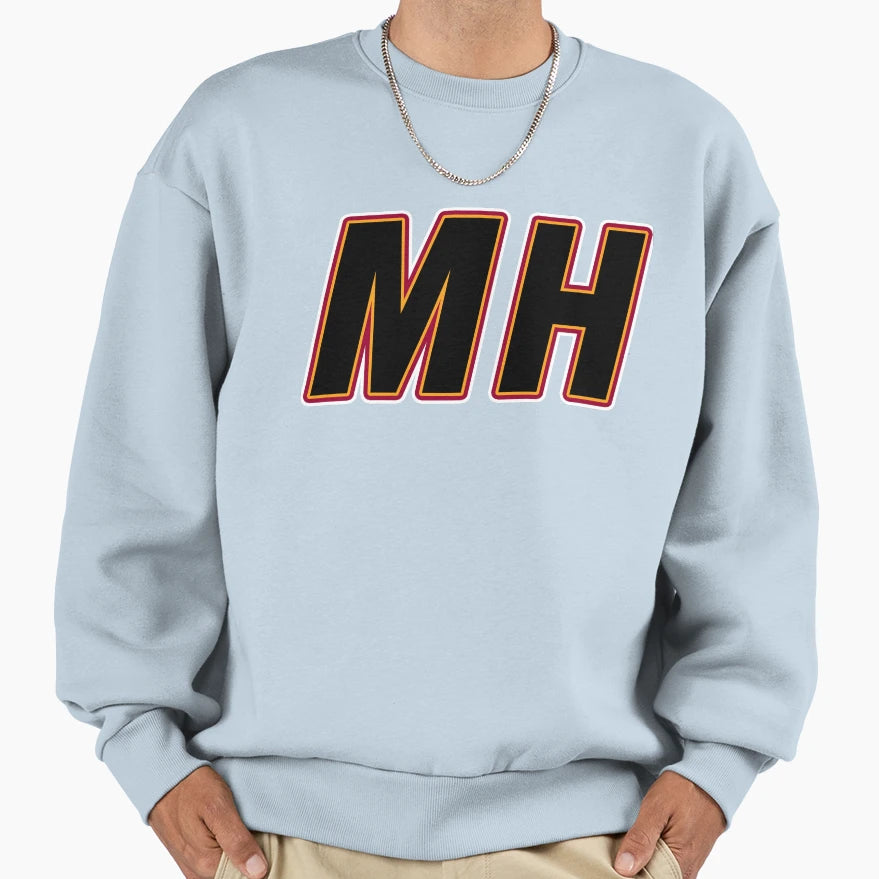 Miami Heat Initials Sweatshirt - Graphic Print Men Women - T-Shirt, Sweatshirt, Hoodie