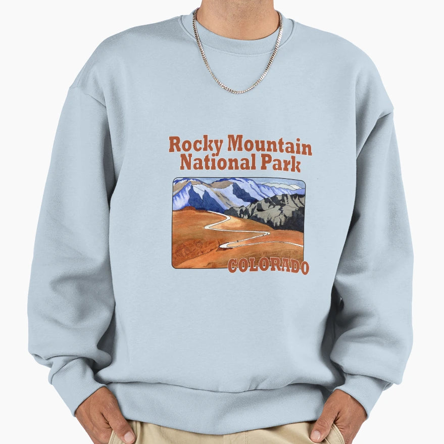 Rocky Mountain National Park Sweatshirt - Trendy Graphic for Adults - T-Shirt, Sweatshirt, Hoodie