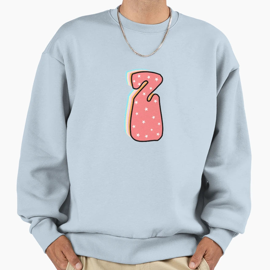 Z Initial Greek Letter Sweatshirt - Fun Novelty Design for Adults - T-Shirt, Sweatshirt, Hoodie