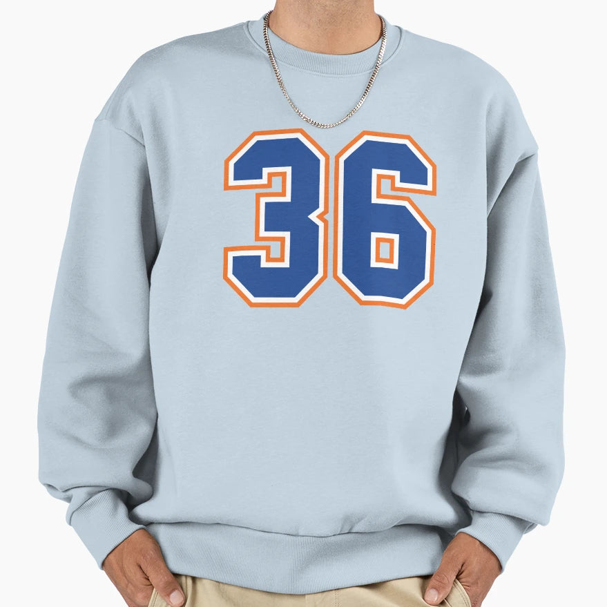 Thirty Six Jersey Number Sports 36 Sweatshirt - Aesthetic Graphic Unisex - T-Shirt, Sweatshirt, Hoodie