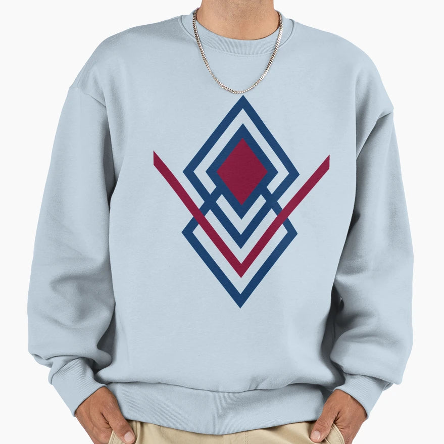 Double Diamond Sweatshirt - Minimalist Print Unisex - T-Shirt, Sweatshirt, Hoodie