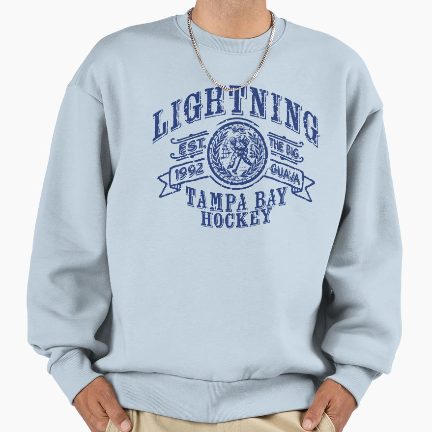 Lightning Hockey Sweatshirt - Aesthetic Graphic Unisex - T-Shirt, Sweatshirt, Hoodie