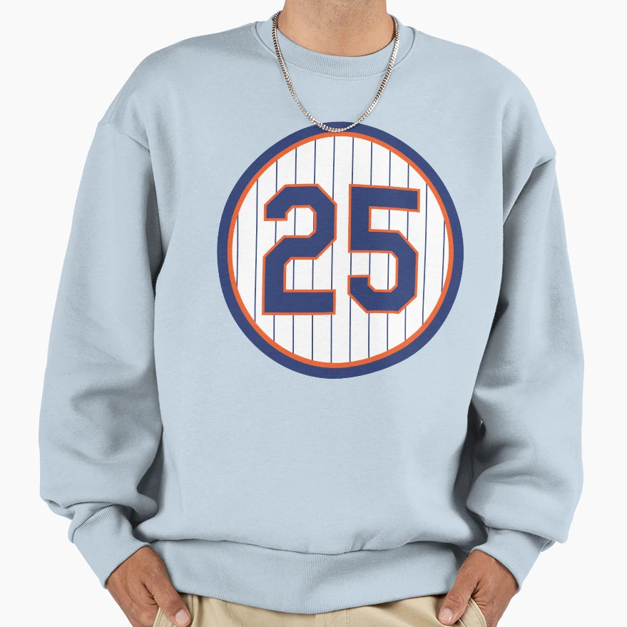Bobby Bonilla 25 Jersey Number Sweatshirt - Minimalist Print Men Women - T-Shirt, Sweatshirt, Hoodie