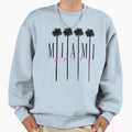 Miami Beach Palm Trees 80S Sweatshirt - Minimalist Print Men Women - T-Shirt, Sweatshirt, Hoodie
