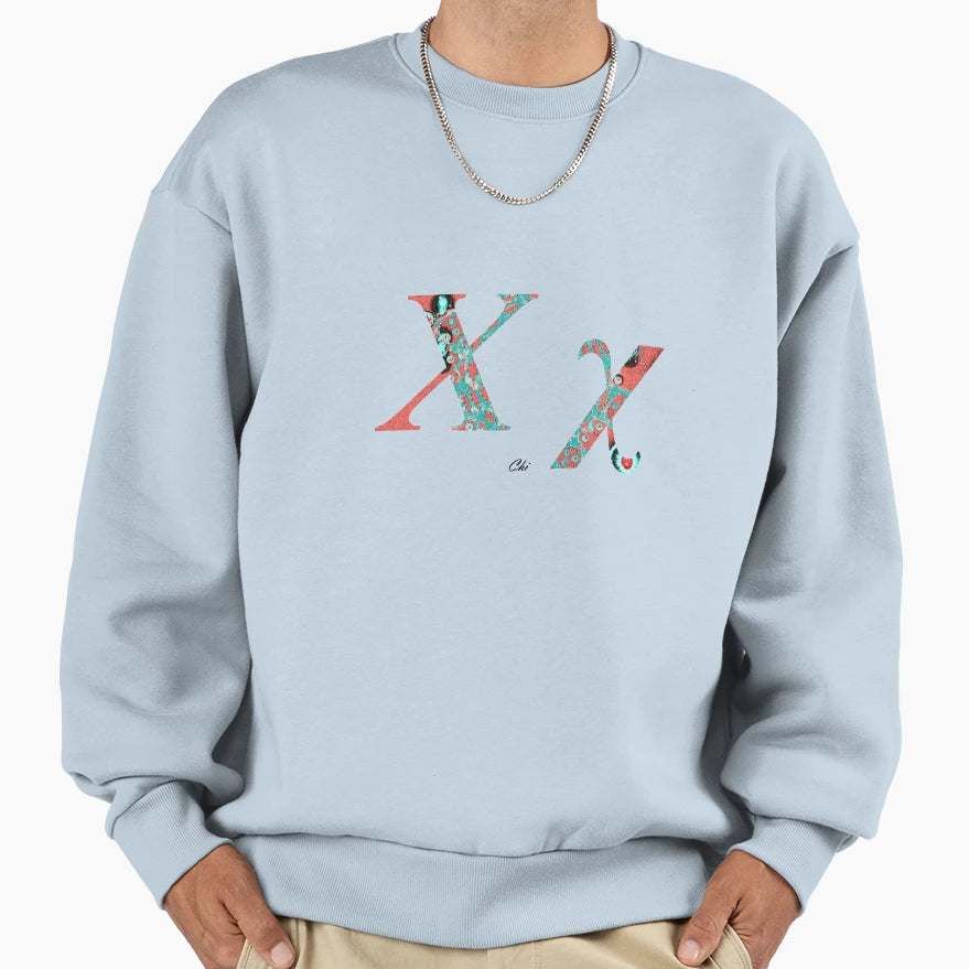 Chi Greek Alphabet Sweatshirt - Casual Everyday Wear Unisex - T-Shirt, Sweatshirt, Hoodie